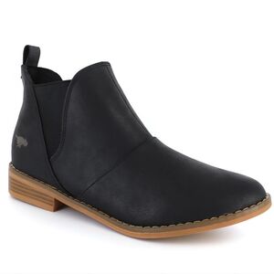 Rocket Dog Manta Maylon Women's Size 6 Black Booties Faux Leather Ankle Boots